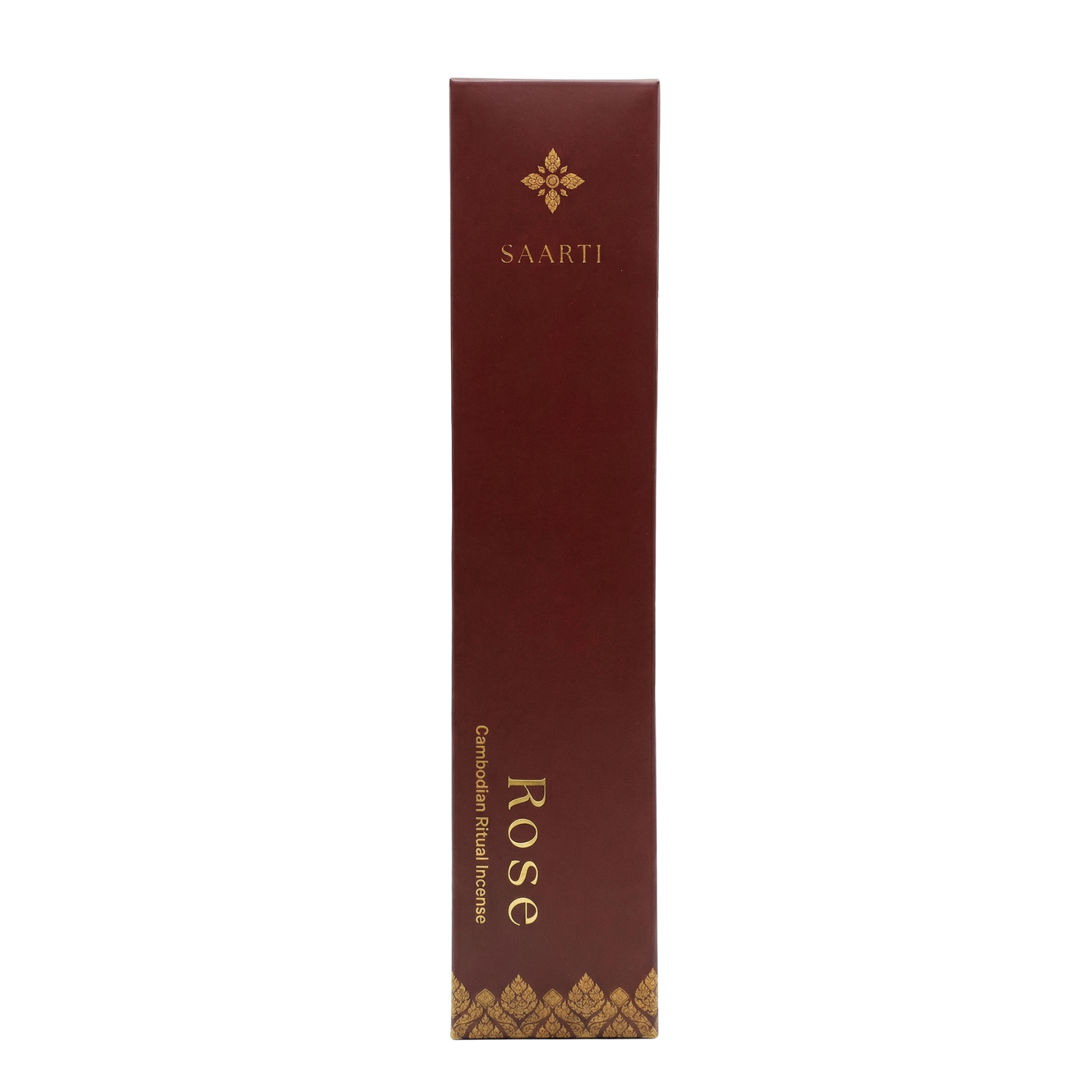 Saarti Rose incense cambodian temple inspired packaging
